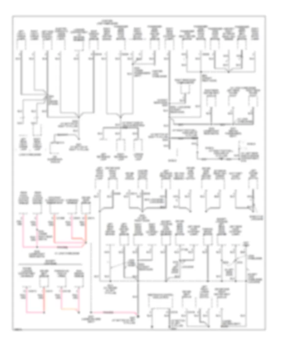 Ground Distribution Wiring Diagram 2 of 3 for Lincoln Town Car Cartier 2003