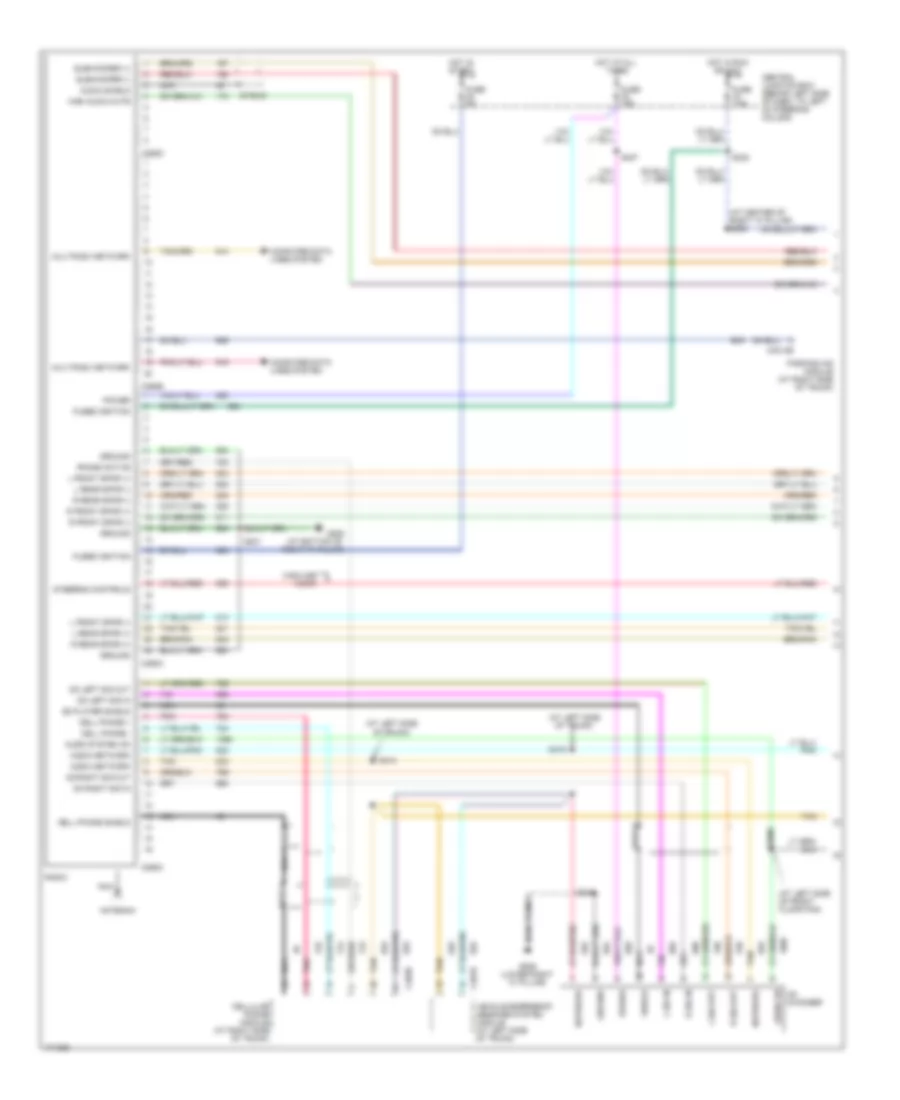 Radio Wiring Diagram without Navigation 1 of 2 for Lincoln Town Car Cartier 2003
