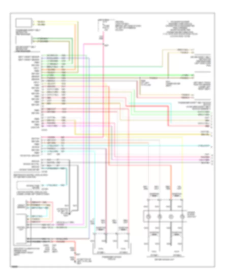Supplemental Restraints Wiring Diagram 1 of 2 for Lincoln Town Car Cartier 2003