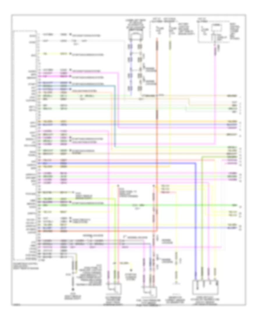3.7L, Engine Performance Wiring Diagram (1 of 6) for Lincoln MKT 2014