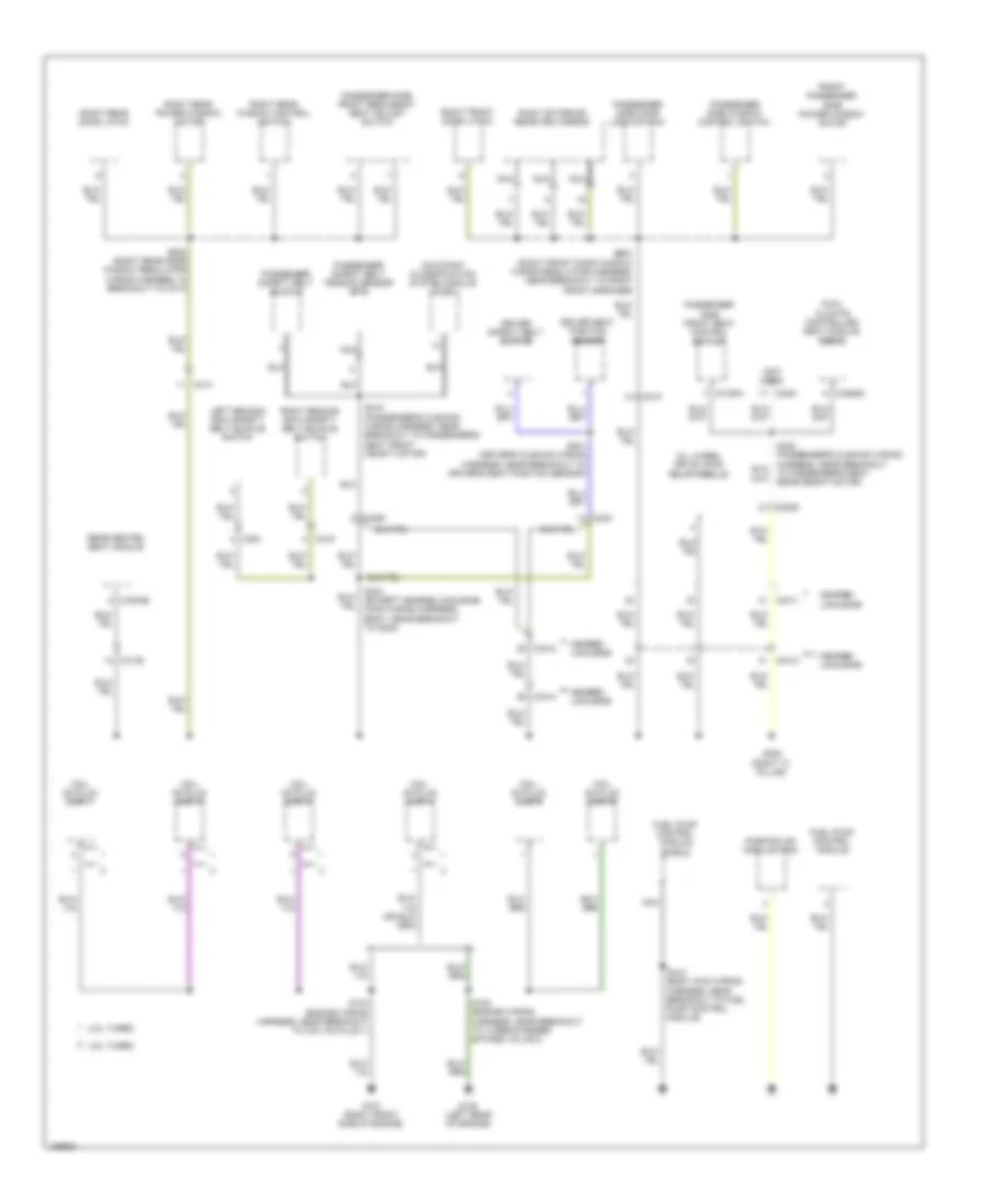 Ground Distribution Wiring Diagram (2 of 5) for Lincoln MKT 2014