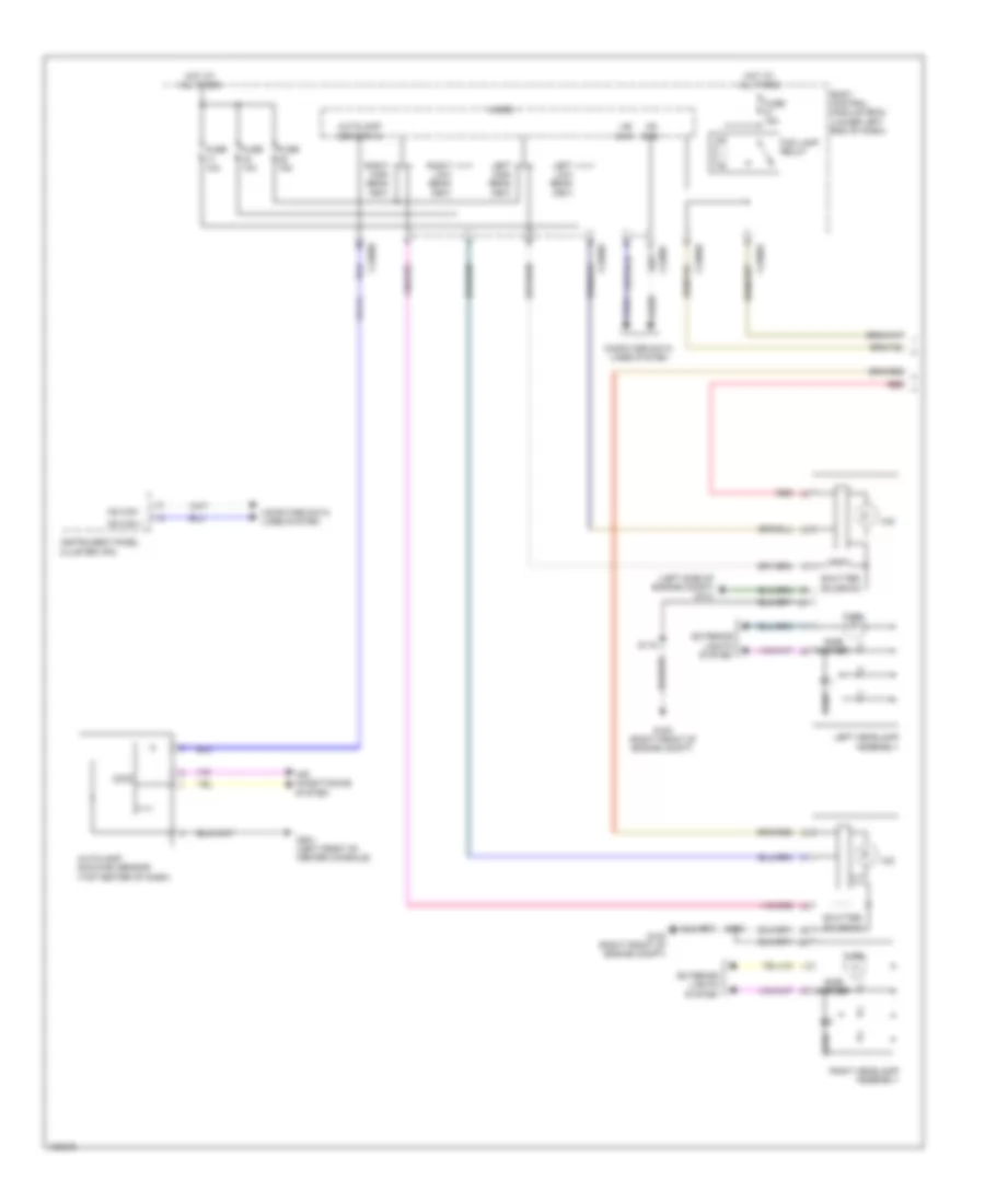 Headlights Wiring Diagram without Adaptive Headlamps 1 of 2 for Lincoln MKT 2014