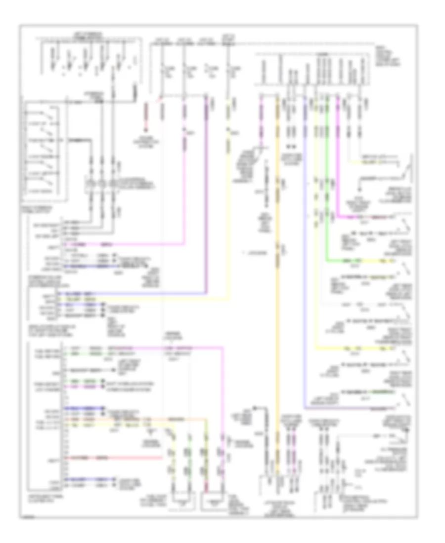 Instrument Cluster Wiring Diagram for Lincoln MKT 2014