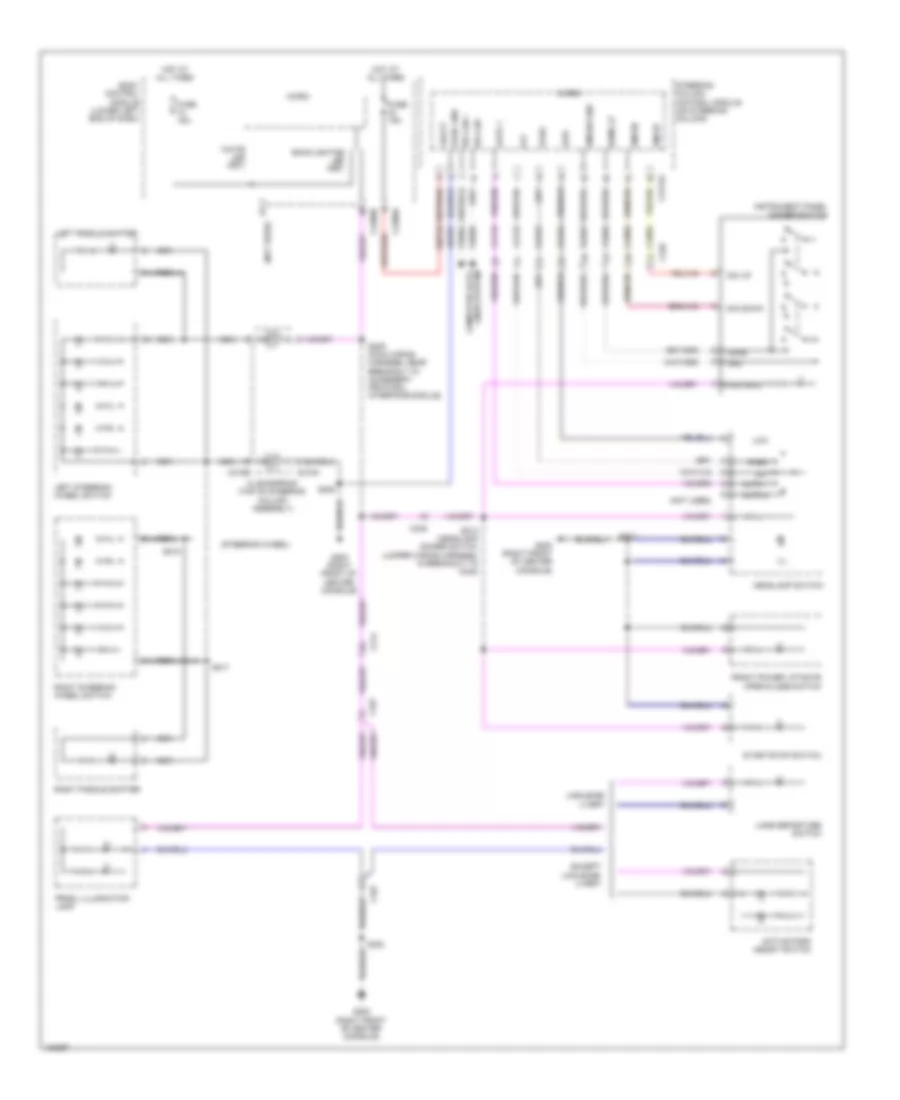 Instrument Illumination Wiring Diagram for Lincoln MKT 2014