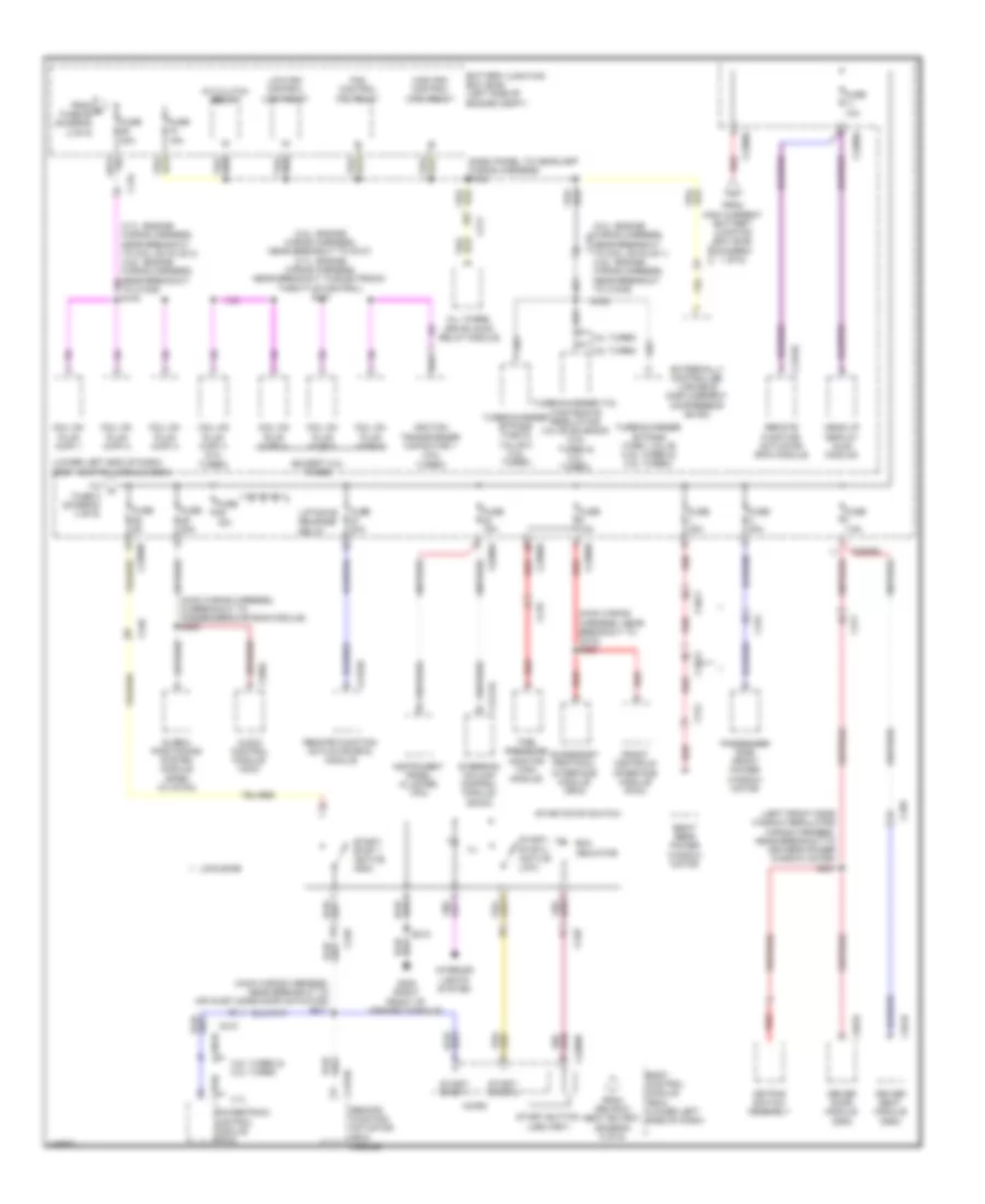 Power Distribution Wiring Diagram (3 of 6) for Lincoln MKT 2014