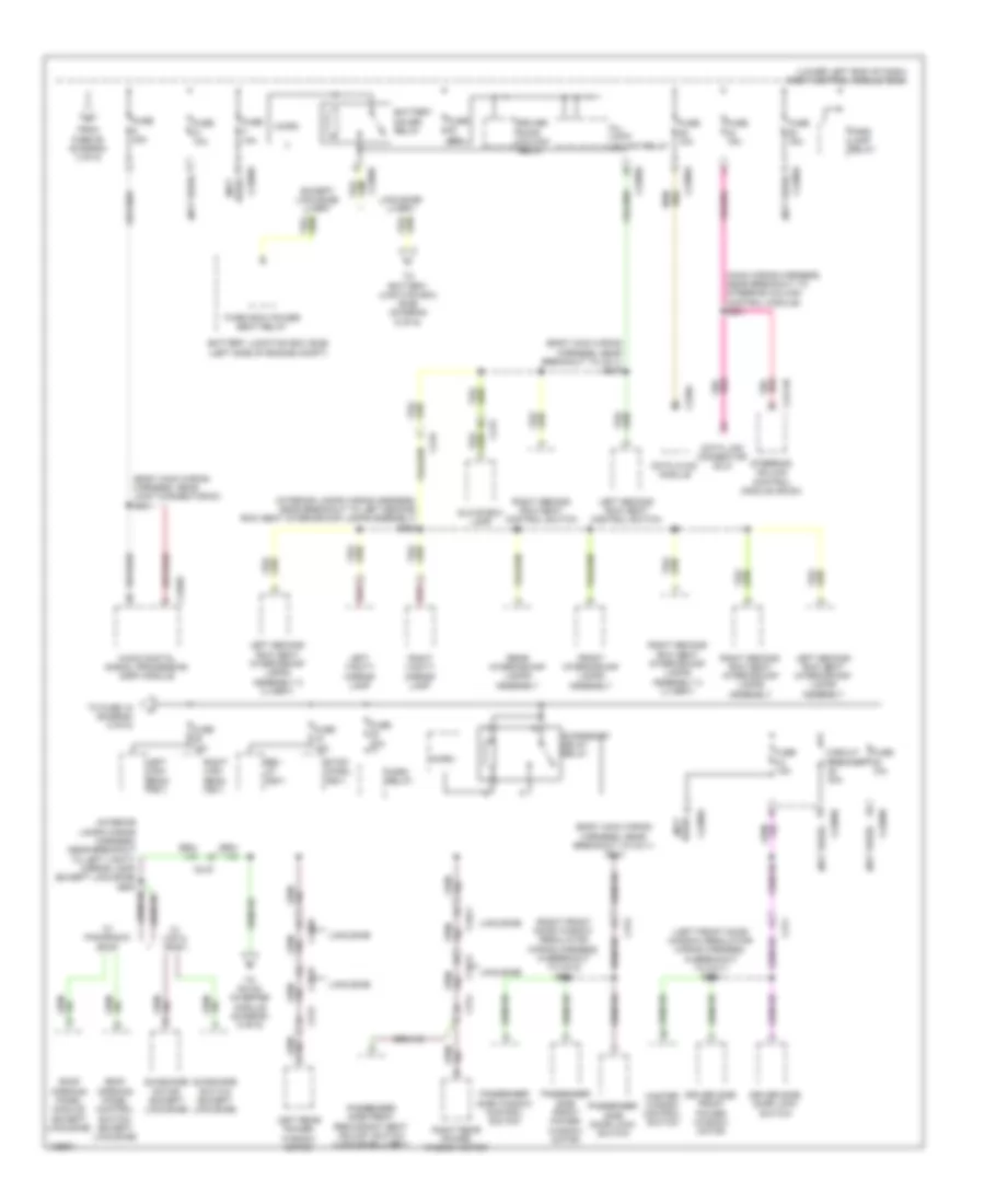 Power Distribution Wiring Diagram (4 of 6) for Lincoln MKT 2014