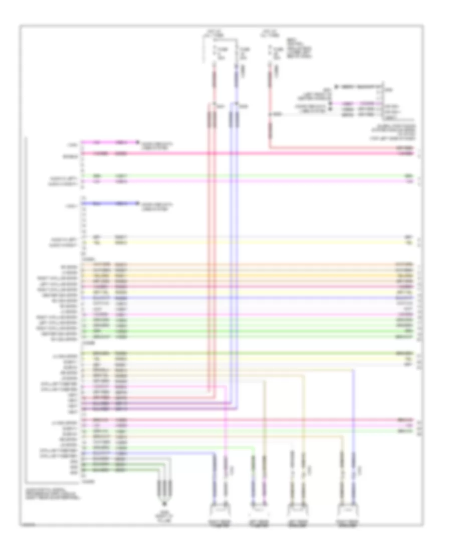 Radio Wiring Diagram with THX 1 of 3 for Lincoln MKT 2014