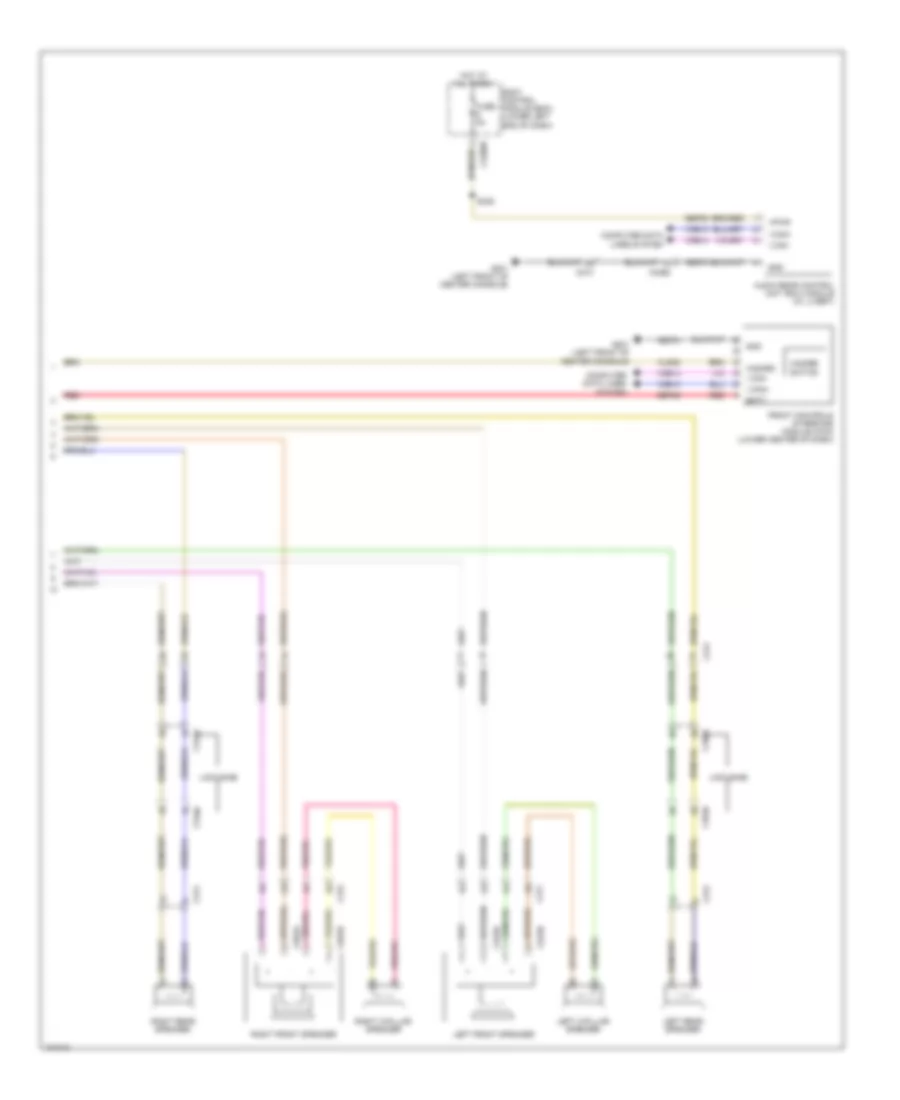 Radio Wiring Diagram, without THX (2 of 2) for Lincoln MKT 2014