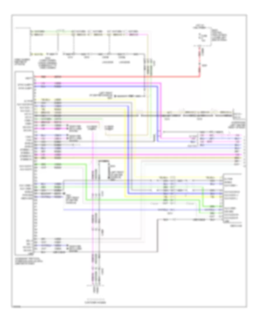 SYNC Radio Wiring Diagram 1 of 2 for Lincoln MKT 2014