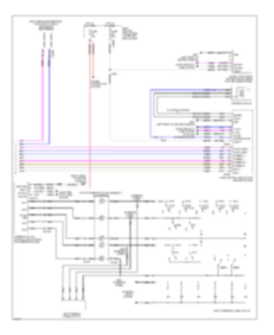 SYNC Radio Wiring Diagram 2 of 2 for Lincoln MKT 2014