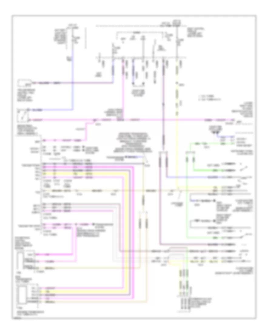 Shift Interlock Wiring Diagram for Lincoln MKT 2014