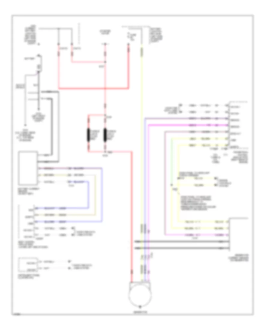 Charging Wiring Diagram for Lincoln MKT 2014