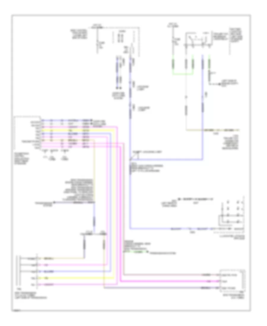 Backup Lamps Wiring Diagram for Lincoln MKT EcoBoost 2014