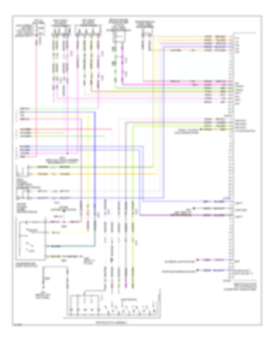 Power Door Locks Wiring Diagram (2 of 2) for Lincoln MKT EcoBoost 2014