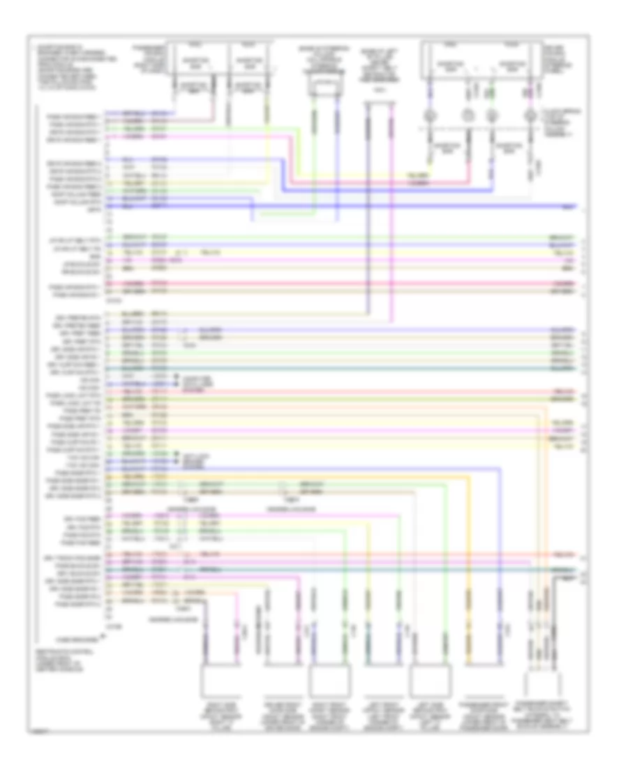 Supplemental Restraints Wiring Diagram 1 of 2 for Lincoln MKT EcoBoost 2014