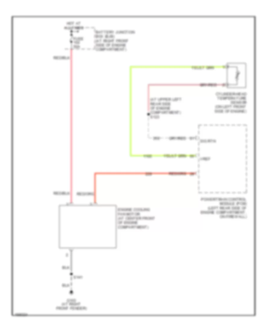 Cooling Fan Wiring Diagram for Lincoln Town Car Executive 2003