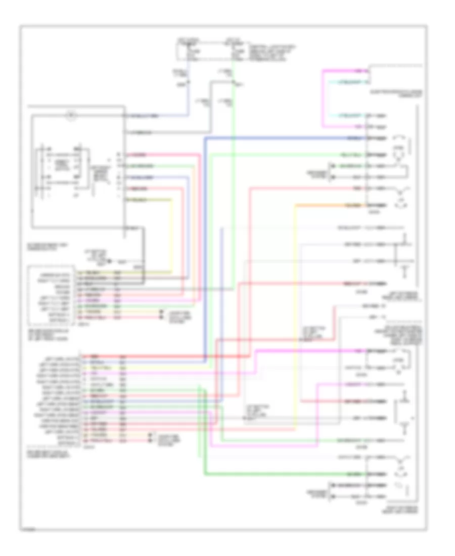 Memory Mirrors Wiring Diagram for Lincoln Town Car Executive 2003