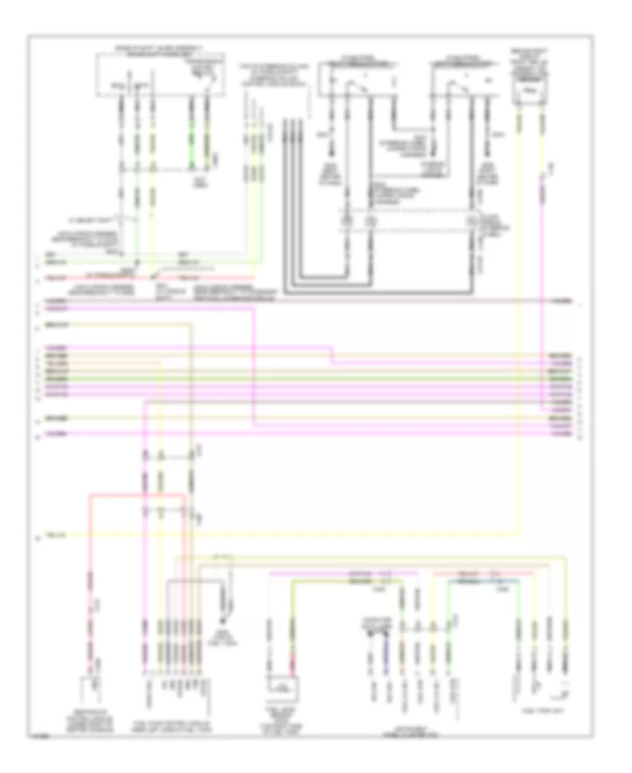 3.7L, Engine Performance Wiring Diagram (2 of 6) for Lincoln MKX 2014