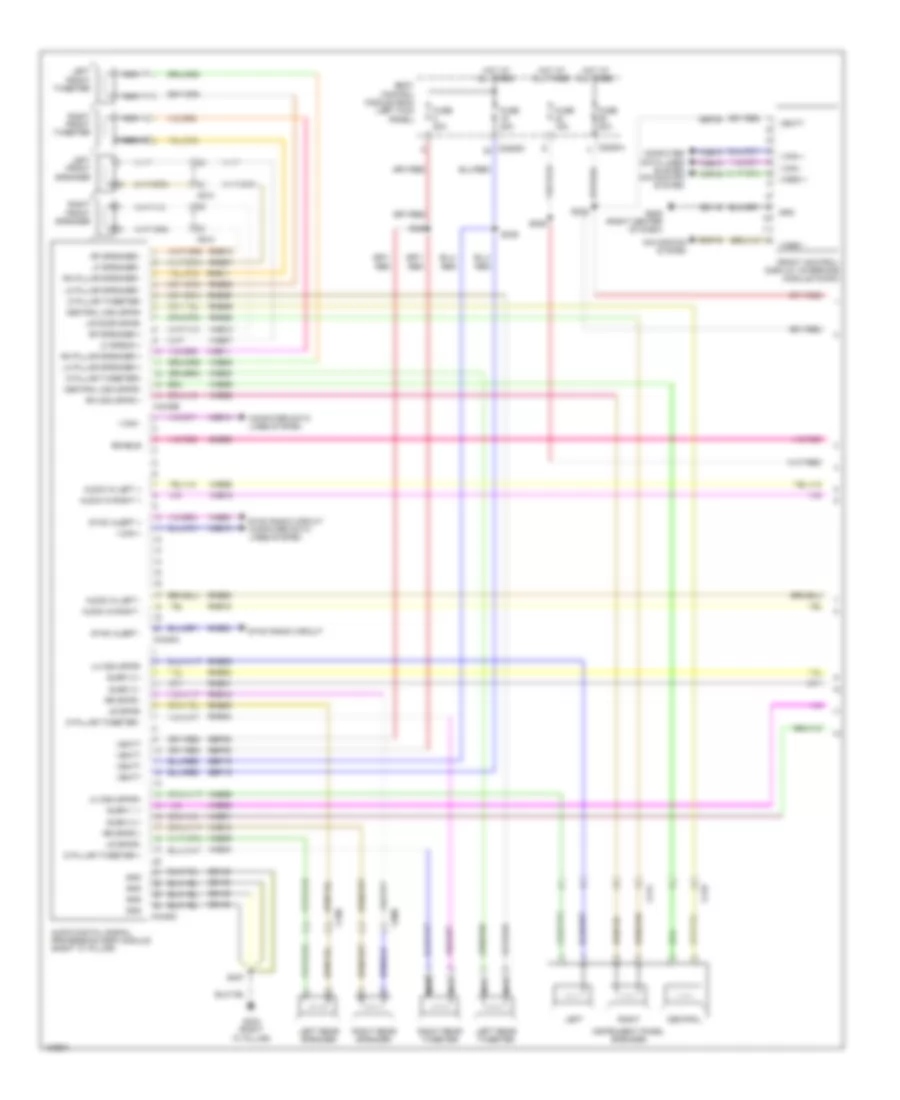 Navigation Wiring Diagram, with THX Premium (1 of 2) for Lincoln MKX 2014