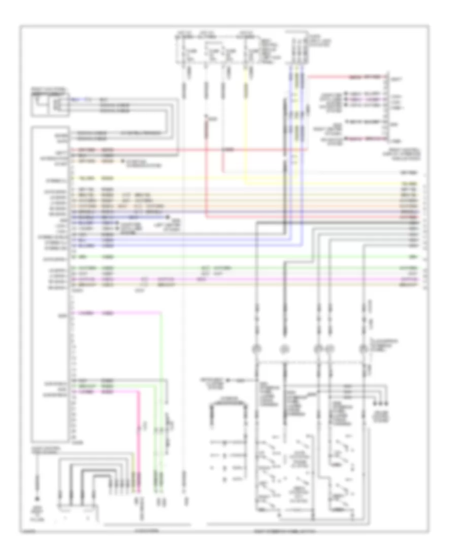 Premium Radio Wiring Diagram 1 of 2 for Lincoln MKX 2014