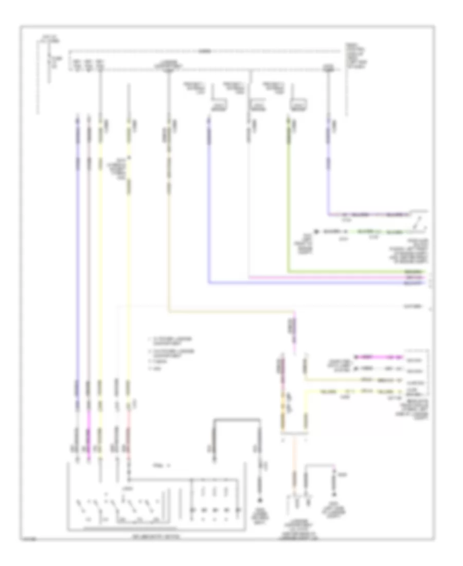 Power Door Locks Wiring Diagram 1 of 5 for Lincoln MKZ 2014