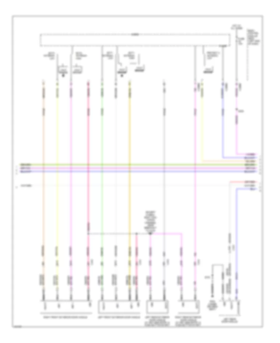 Power Door Locks Wiring Diagram (2 of 5) for Lincoln MKZ 2014