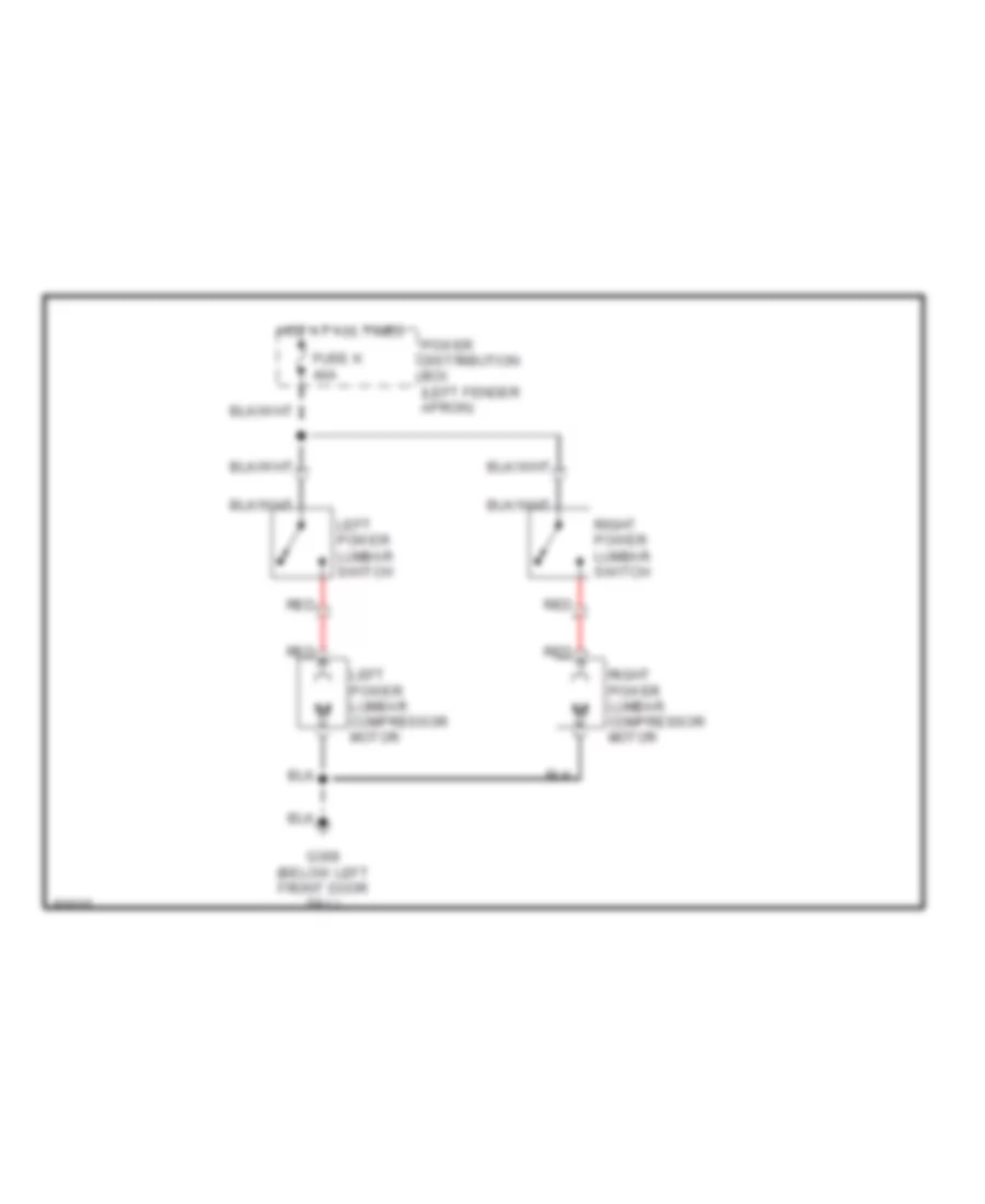 Lumbar Wiring Diagram for Lincoln Continental 1990