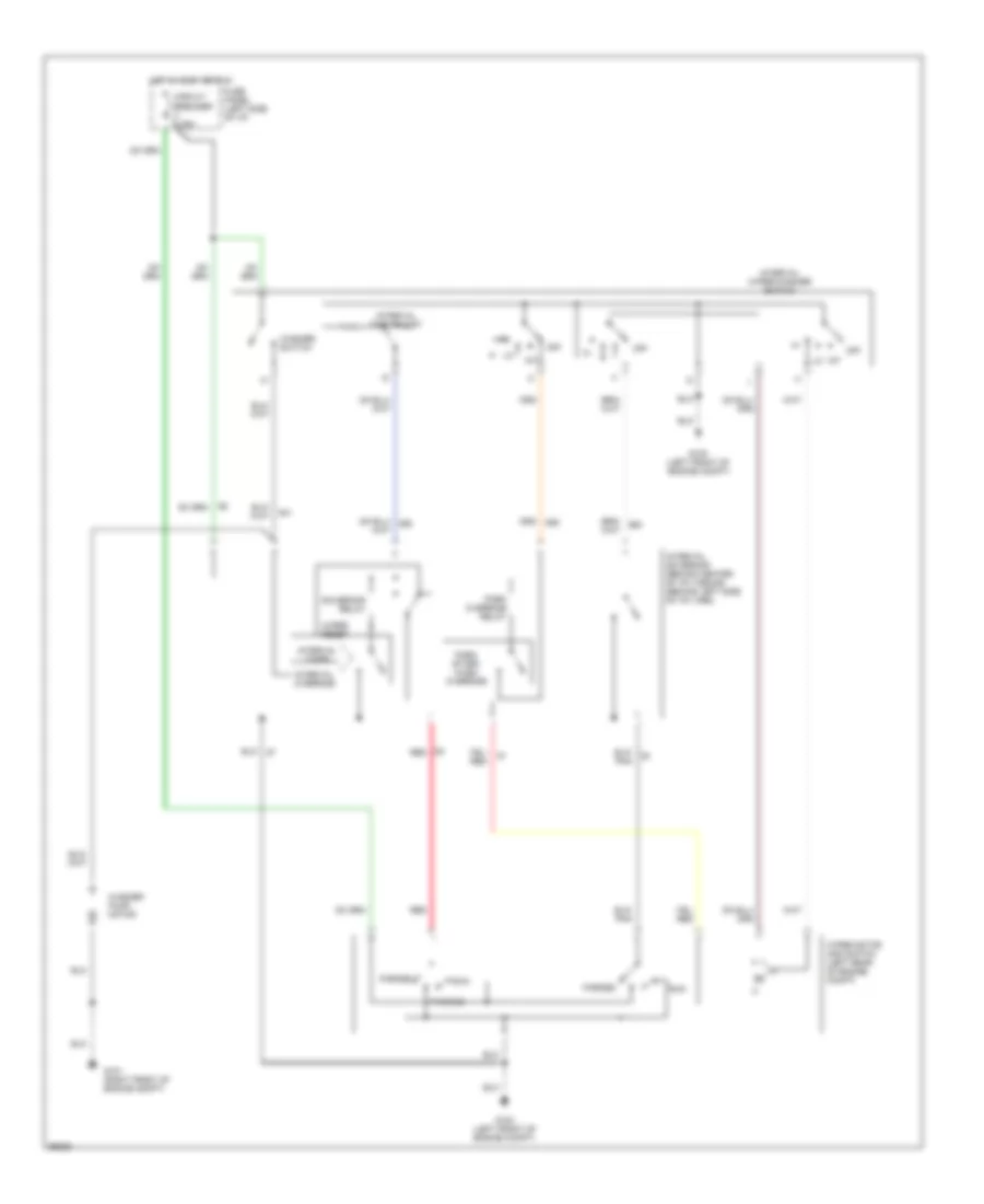 Interval Wiper Washer Wiring Diagram for Lincoln Continental 1990