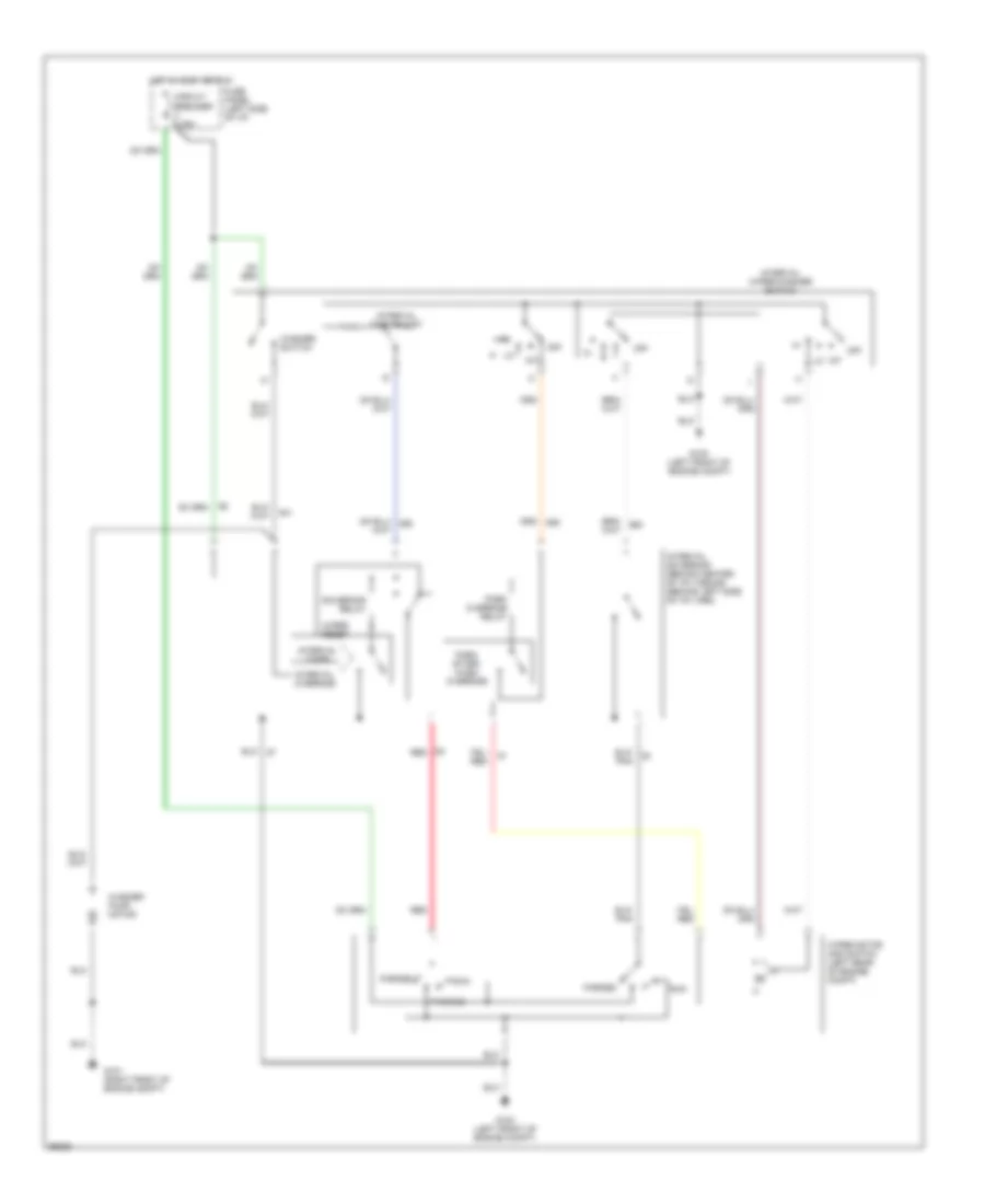 Interval WiperWasher Wiring Diagram for Lincoln Continental 1990