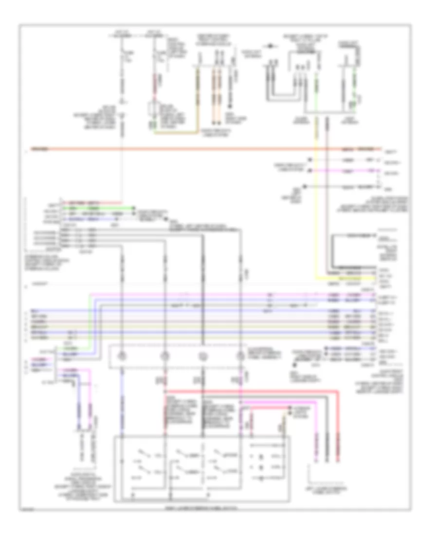 SYNC Radio Wiring Diagram (2 of 2) for Lincoln MKZ Hybrid 2014