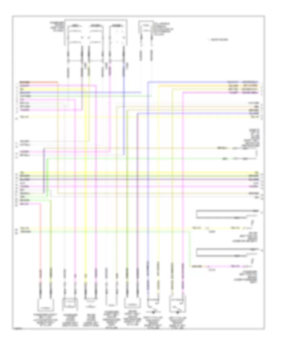 Supplemental Restraints Wiring Diagram Except Hybrid 2 of 3 for Lincoln MKZ Hybrid 2014