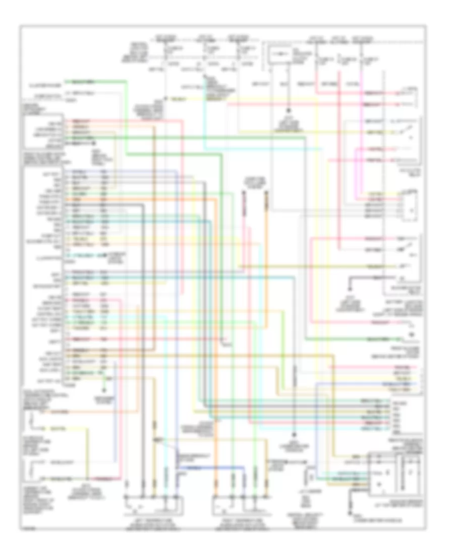 Automatic A C Wiring Diagram 1 of 2 for Lincoln Aviator 2004