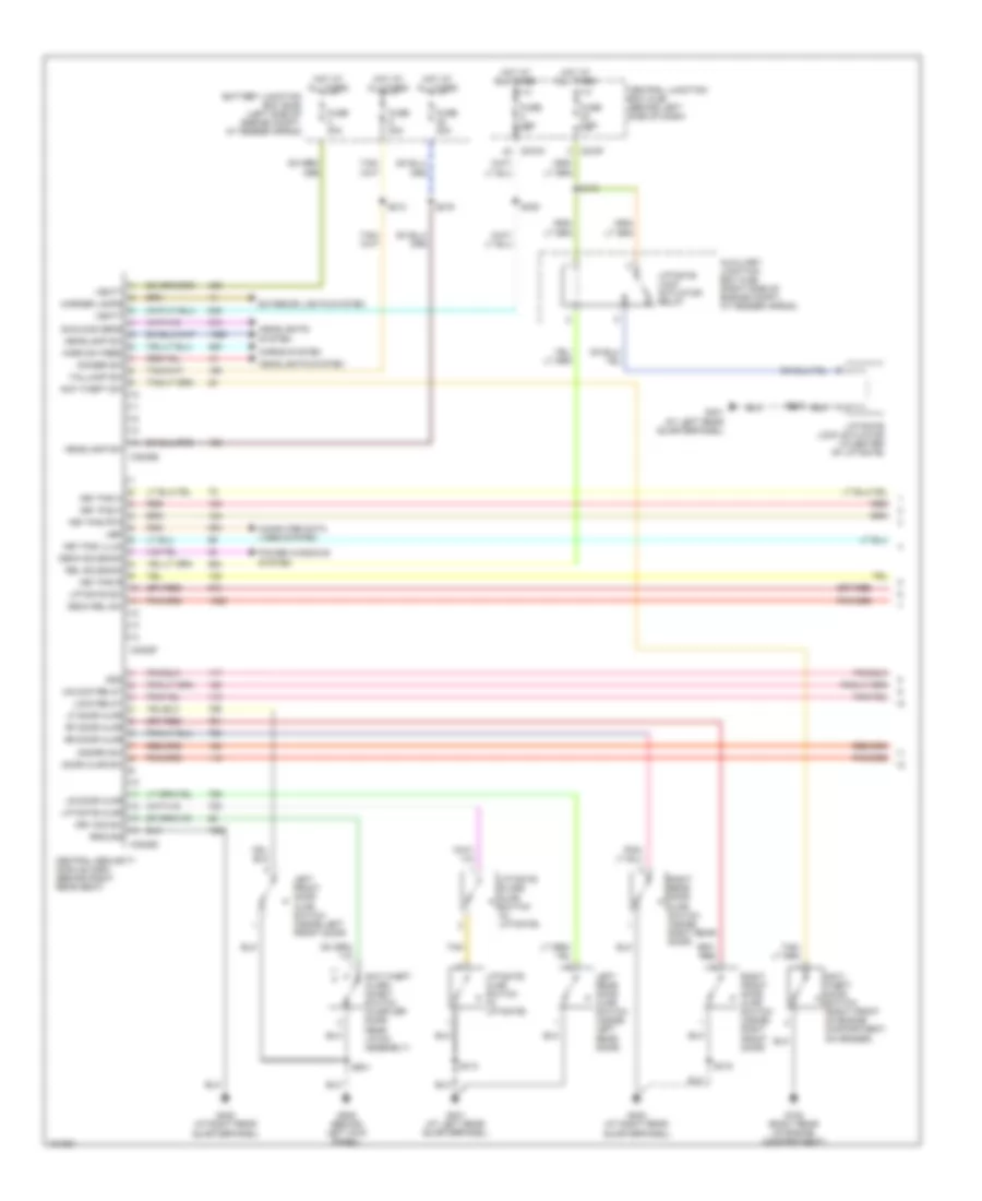 Forced Entry Wiring Diagram 1 of 2 for Lincoln Aviator 2004
