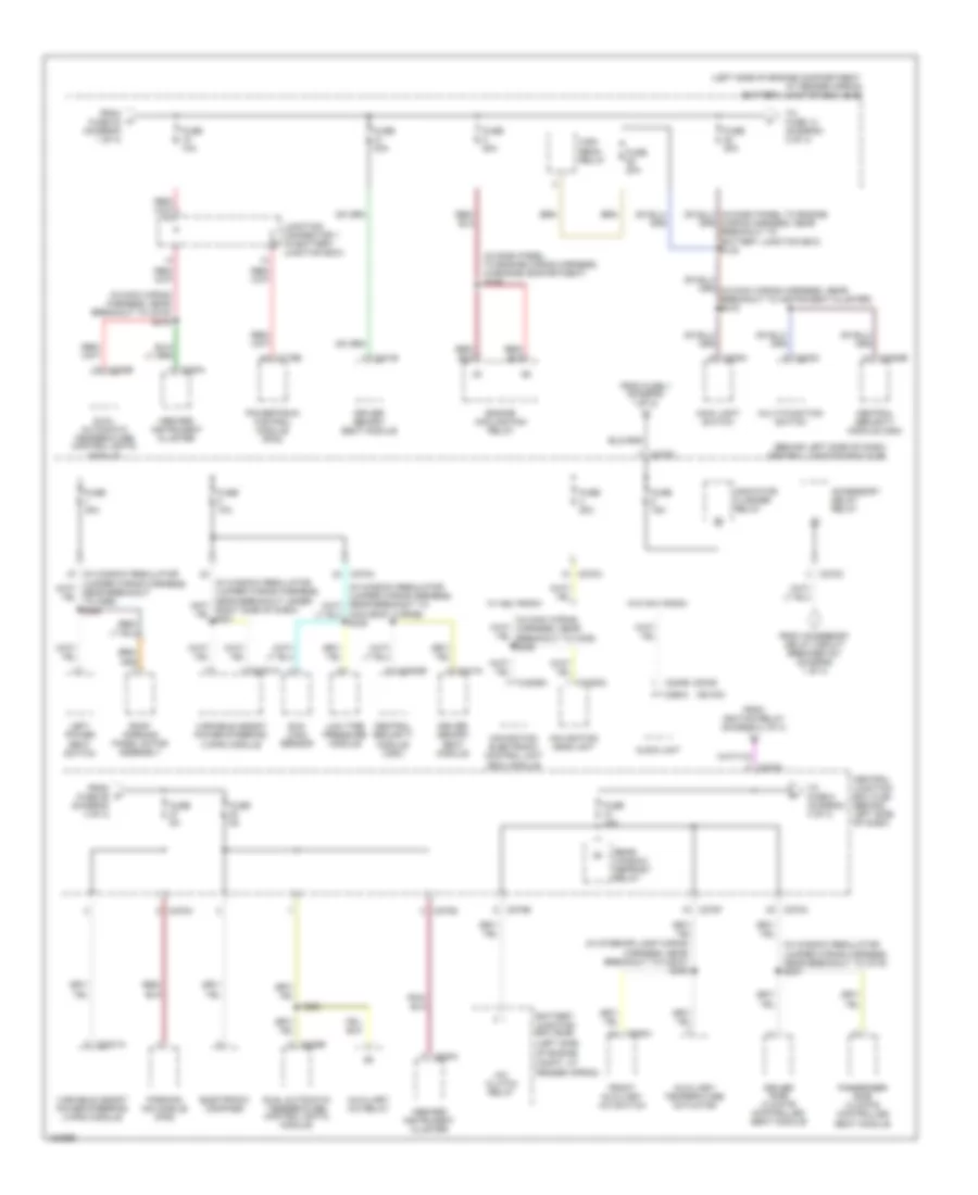 Power Distribution Wiring Diagram (3 of 4) for Lincoln Aviator 2004