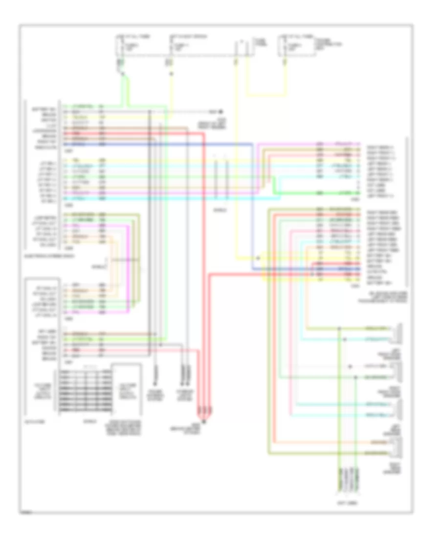 Radio Wiring Diagrams with CD Player for Lincoln Continental Signature Series 1990