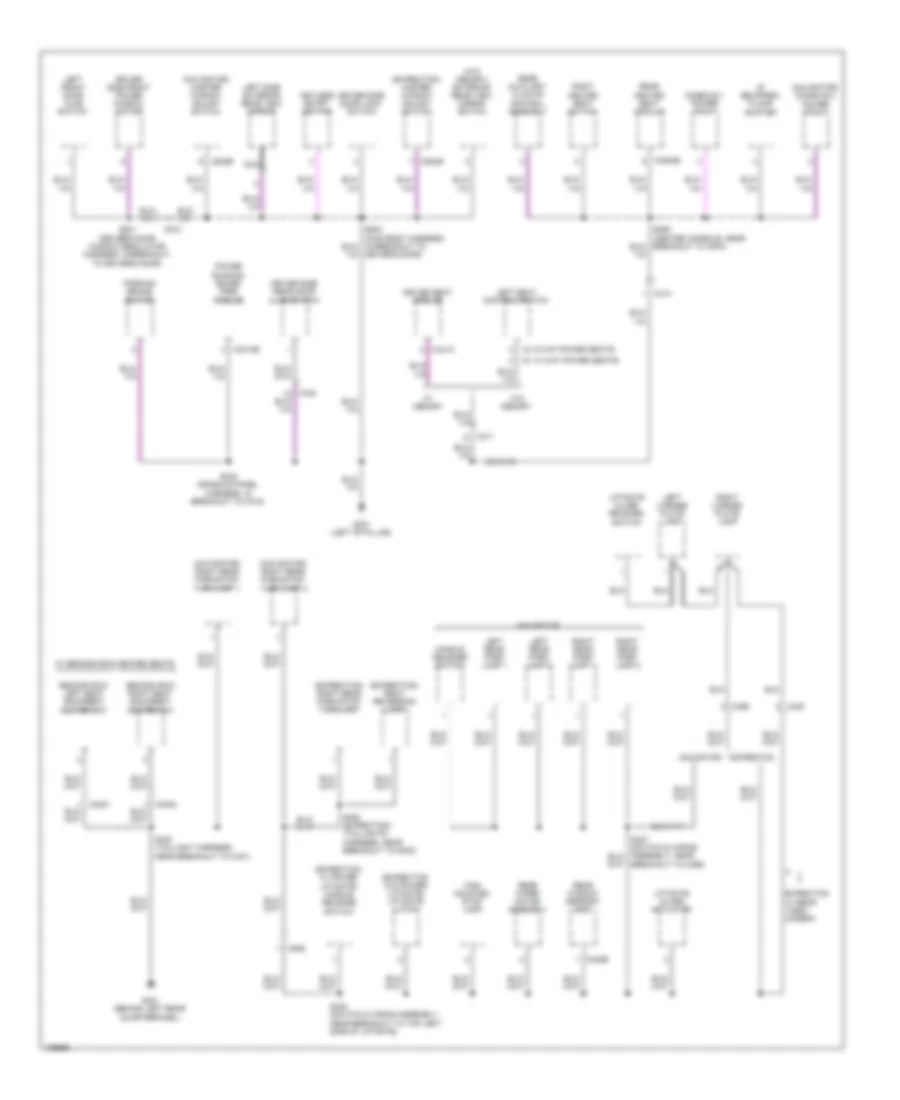 Ground Distribution Wiring Diagram 4 of 5 for Lincoln Navigator 2014