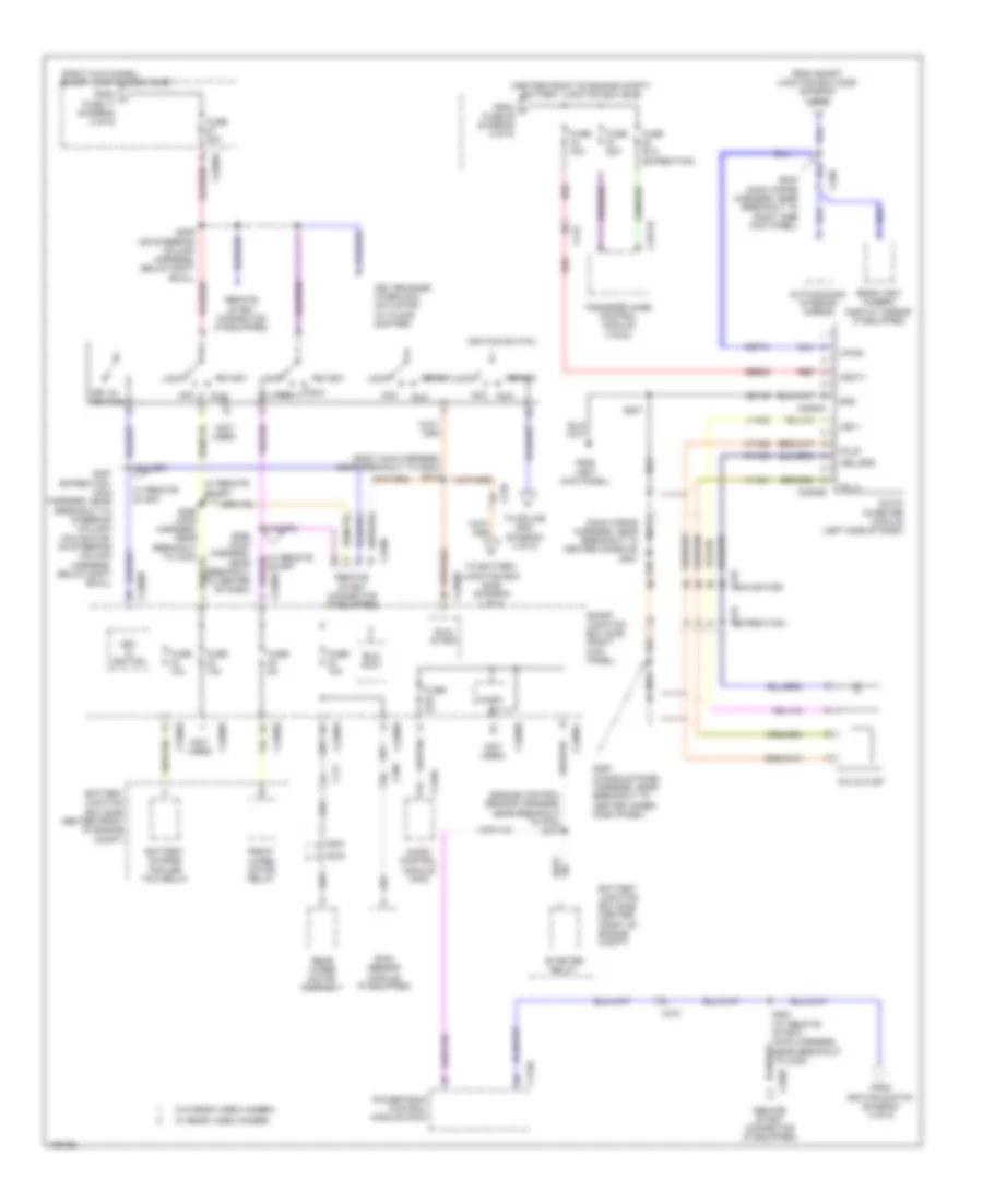 Power Distribution Wiring Diagram 4 of 6 for Lincoln Navigator 2014