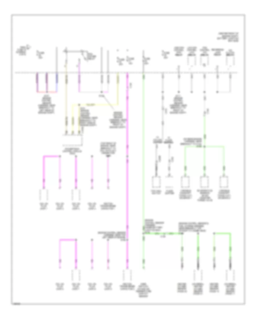 Power Distribution Wiring Diagram 6 of 6 for Lincoln Navigator 2014