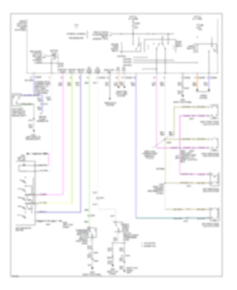 Power Door Locks Wiring Diagram 2 of 2 for Lincoln Navigator 2014