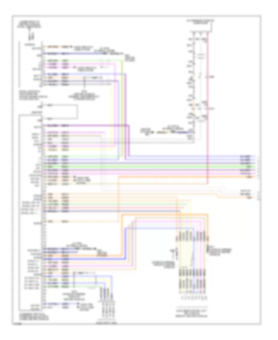 SYNC Radio Wiring Diagram 1 of 2 for Lincoln Navigator 2014