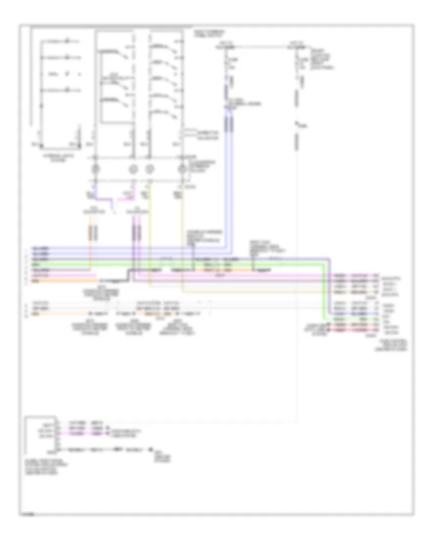 SYNC Radio Wiring Diagram 2 of 2 for Lincoln Navigator 2014