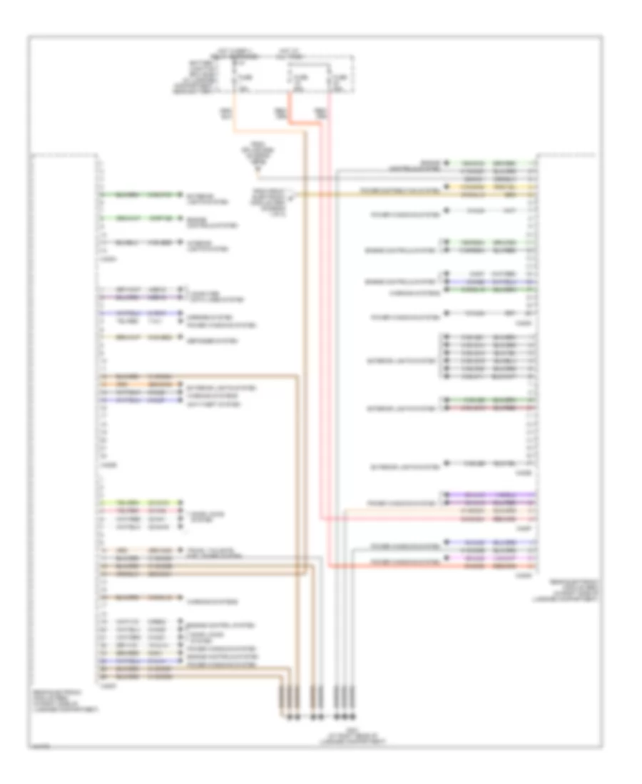 Body Control Modules Wiring Diagram 2 of 2 for Lincoln LS 2004