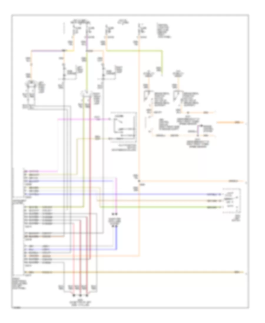 Exterior Lamps Wiring Diagram (1 of 2) for Lincoln LS 2004