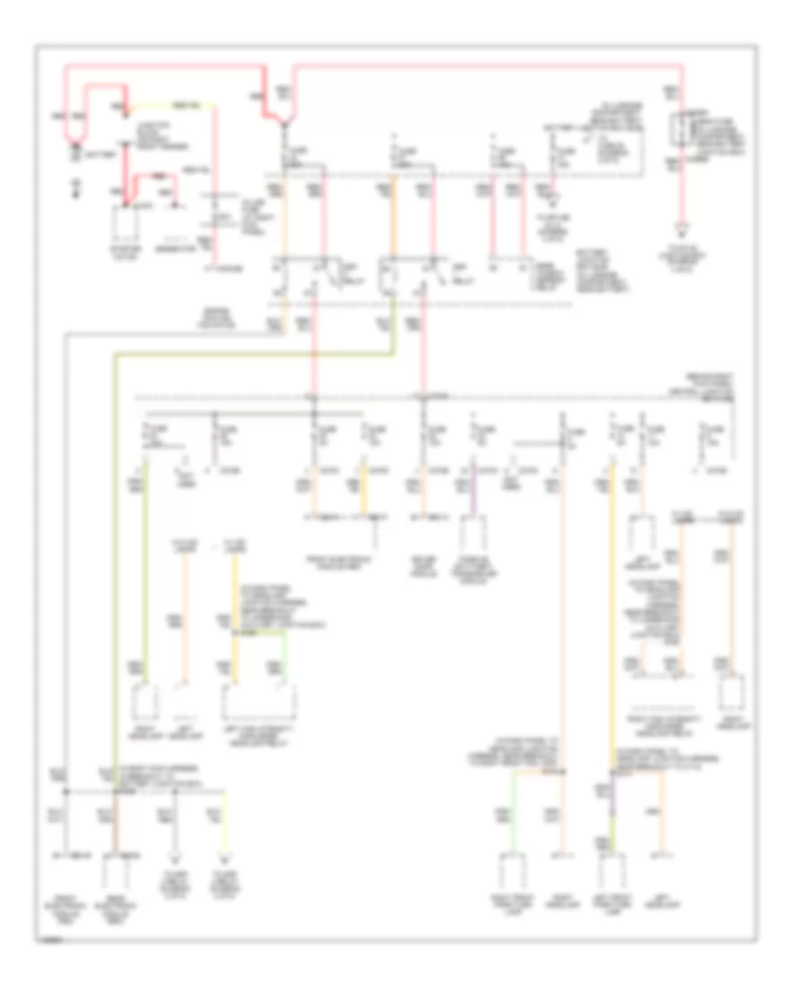 Power Distribution Wiring Diagram 1 of 5 for Lincoln LS 2004