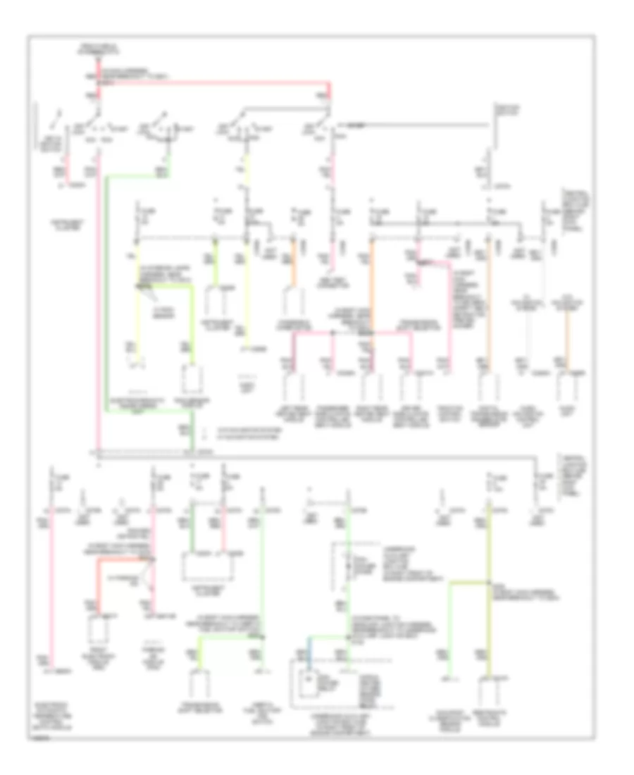 Power Distribution Wiring Diagram (5 of 5) for Lincoln LS 2004