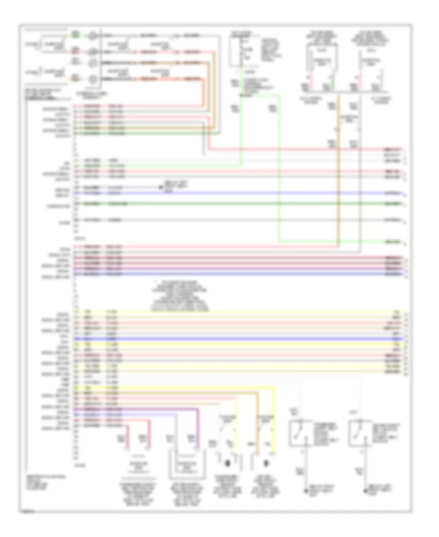 Supplemental Restraints Wiring Diagram 1 of 2 for Lincoln LS 2004