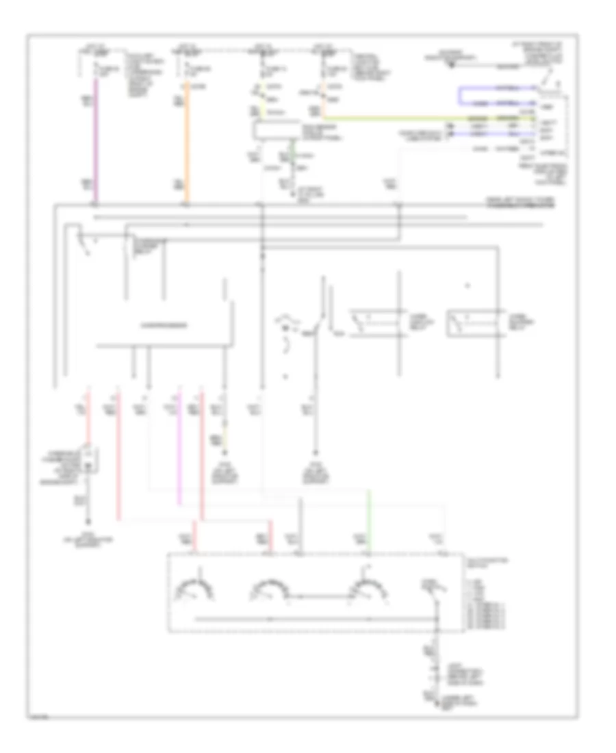 Электросхема стеклоочистителя, дворников и омывателя для Lincoln LS 2004