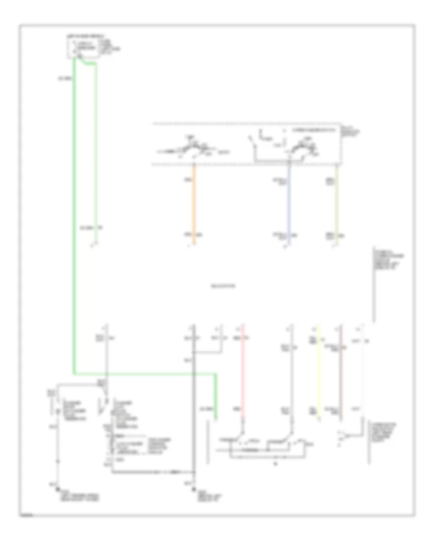Wiper Washer Wiring Diagram for Lincoln Mark VII Bill Blass Edition 1990