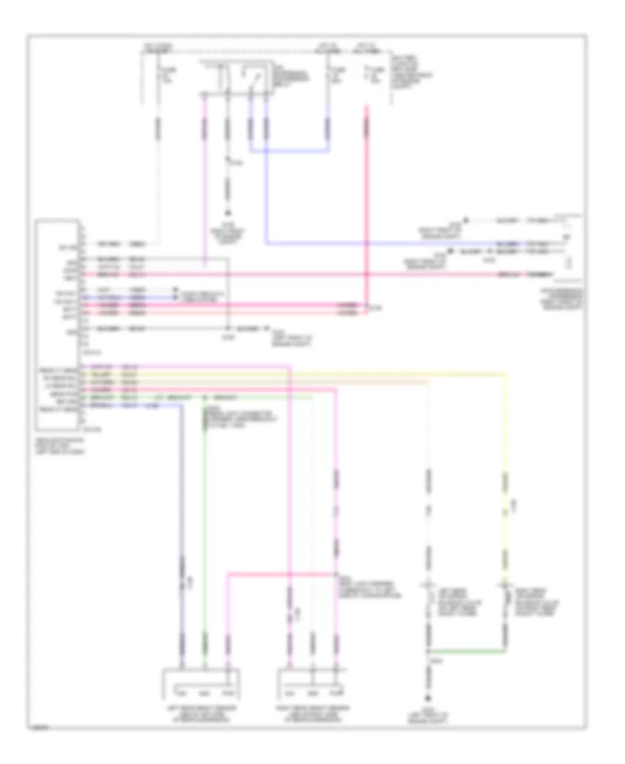 Electronic Suspension Wiring Diagram for Lincoln Navigator L 2014