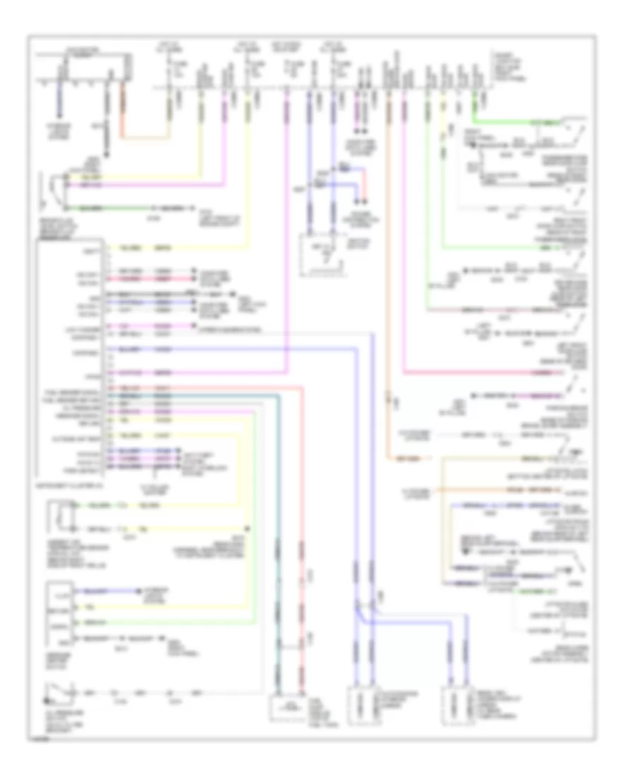 Instrument Cluster Wiring Diagram for Lincoln Navigator L 2014